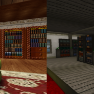 Inside Library - Before and After